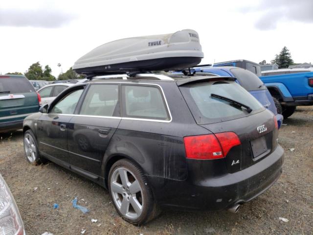 WAUKH98E38A064736 - 2008 AUDI A4 3.2 AVANT QUATTRO BLACK photo 2