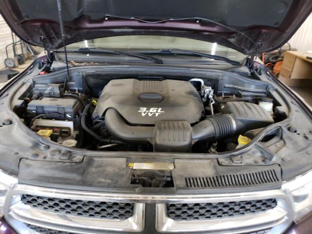 1C4RDJDG1CC198146 - 2012 DODGE DURANGO CREW BURGUNDY photo 12