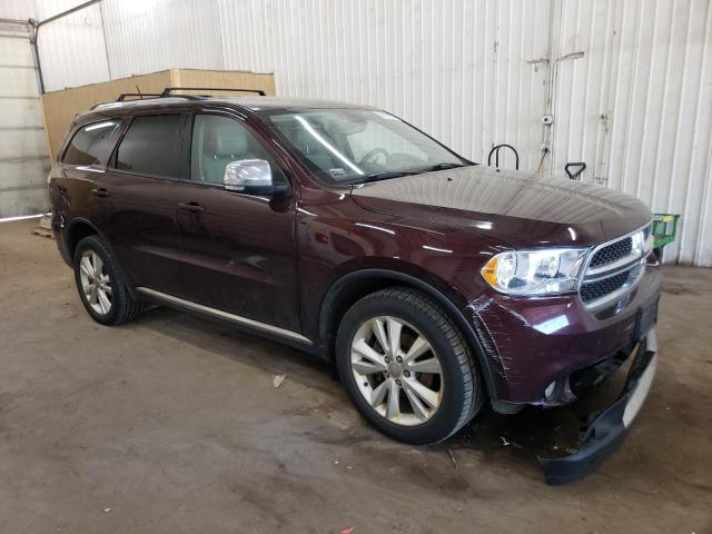 1C4RDJDG1CC198146 - 2012 DODGE DURANGO CREW BURGUNDY photo 4