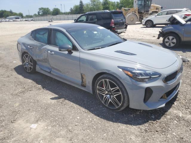 KNAE45LC5N6111612 - 2022 KIA STINGER GT1 SILVER photo 4