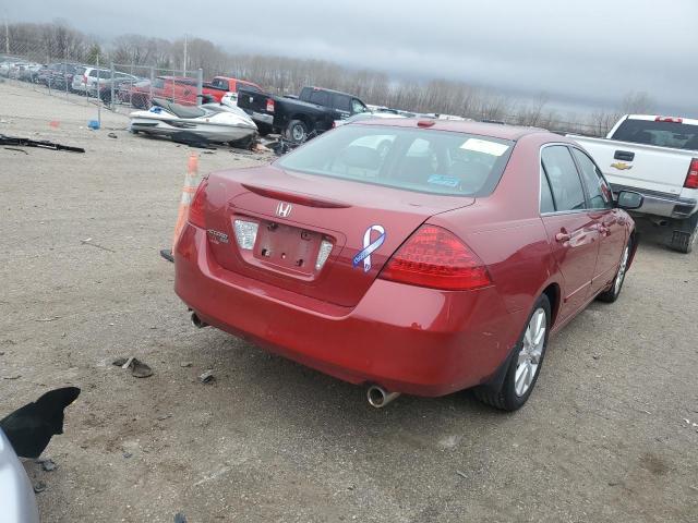 1HGCM66527A002362 - 2007 HONDA ACCORD EX RED photo 3