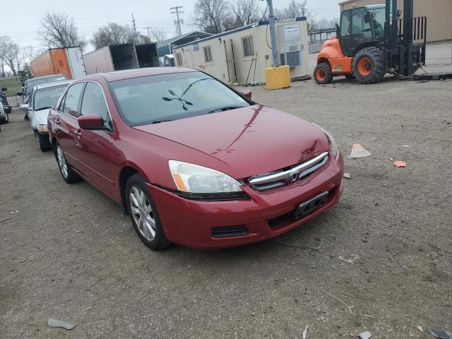 1HGCM66527A002362 - 2007 HONDA ACCORD EX RED photo 4