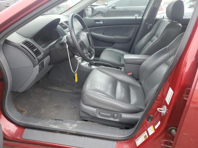 1HGCM66527A002362 - 2007 HONDA ACCORD EX RED photo 7