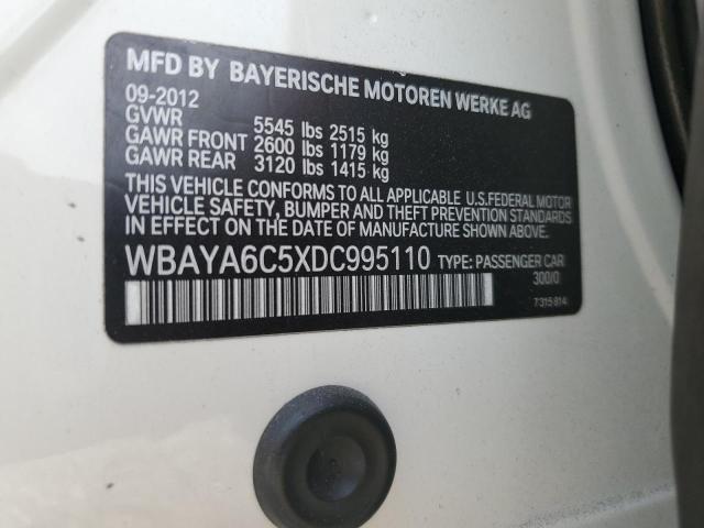 WBAYA6C5XDC995110 - 2013 BMW 740 I WHITE photo 12