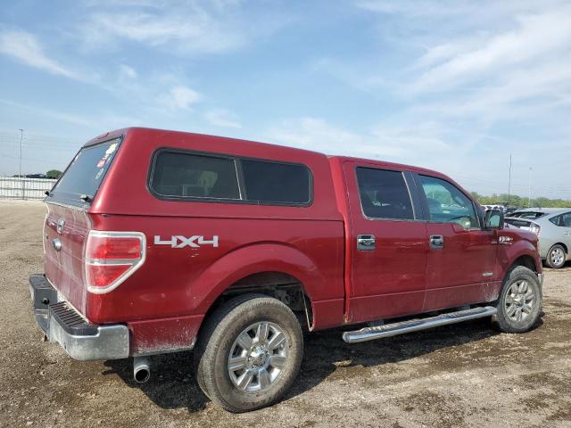 1FTFW1ET1DKD59952 - 2013 FORD F150 SUPERCREW BURGUNDY photo 3