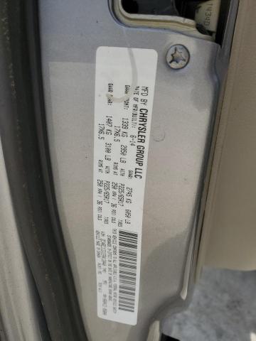 2C4RC1CG1ER413040 - 2014 CHRYSLER TOWN & COU TOURING L SILVER photo 13