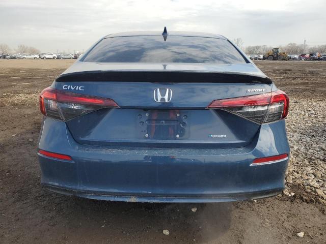2HGFE4F80SH324307 - 2025 HONDA CIVIC SPORT BLUE photo 6