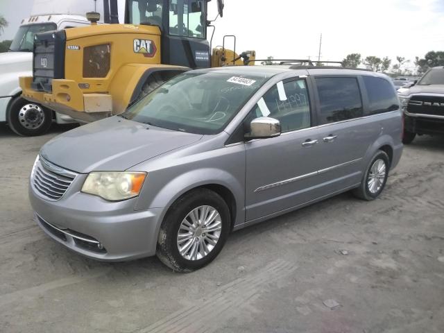 2C4RC1CGXDR753298 - 2013 CHRYSLER TOWN & COU TOURING L SILVER photo 1
