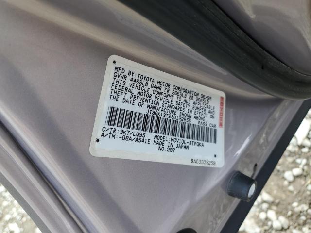 JT8GK13T2S0122655 - 1995 LEXUS ES 300 GRAY photo 12