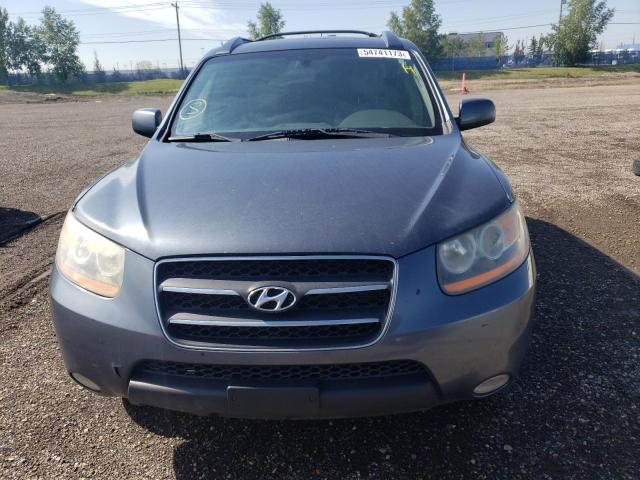 5NMSH73E78H161930 - 2008 HYUNDAI SANTA FE SE BLUE photo 5