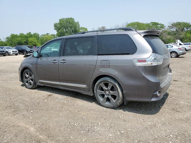 5TDXZ3DC0HS896660 - 2017 TOYOTA SIENNA SE GRAY photo 2