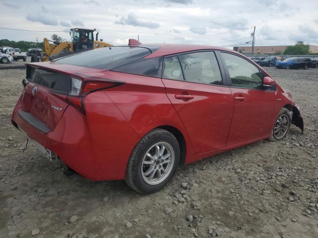 JTDL9MFU4M3029607 - 2021 TOYOTA PRIUS LE RED photo 3