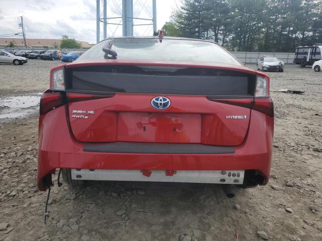 JTDL9MFU4M3029607 - 2021 TOYOTA PRIUS LE RED photo 6