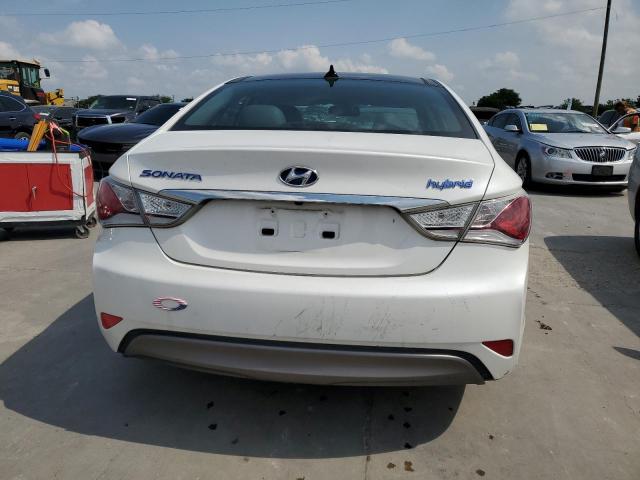 KMHEC4A46CA044276 - 2012 HYUNDAI SONATA HYBRID WHITE photo 6