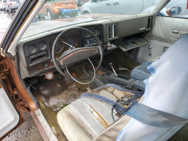 1H57K3K477074 - 1973 CHEVROLET MONTECARLO BROWN photo 8