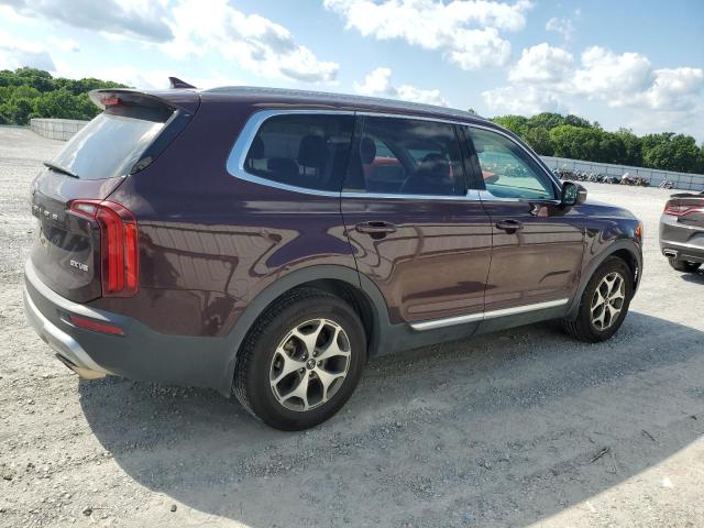 5XYP34HC6LG025303 - 2020 KIA TELLURIDE EX BURGUNDY photo 3