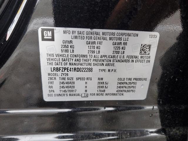 LRBFZPE41RD022288 - 2024 BUICK ENVISION ESSENCE Սև լուսանկար 12