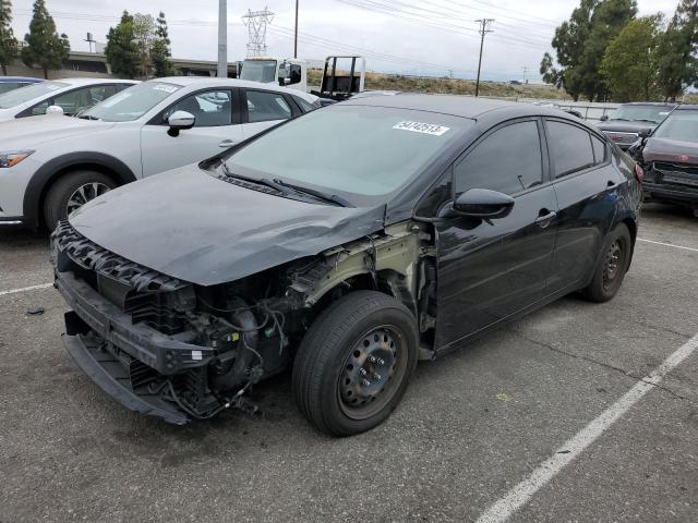 3KPFK4A7XJE239586 - 2018 KIA FORTE LX BLACK photo 1