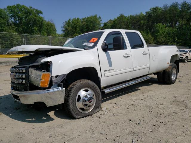 1GT424C86EF135184 - 2014 GMC SIERRA K3500 SLT WHITE photo 1