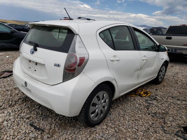 JTDKDTB39C1514126 - 2012 TOYOTA PRIUS C WHITE photo 3