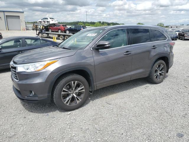 5TDJKRFH7GS287750 - 2016 TOYOTA HIGHLANDER XLE CHARCOAL photo 1