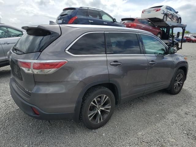 5TDJKRFH7GS287750 - 2016 TOYOTA HIGHLANDER XLE CHARCOAL photo 3