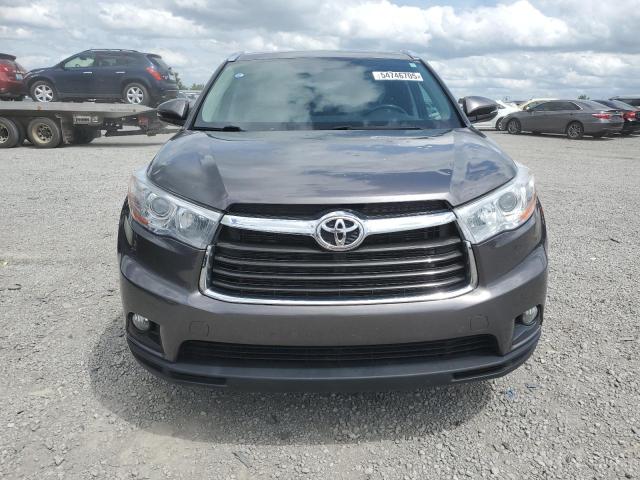 5TDJKRFH7GS287750 - 2016 TOYOTA HIGHLANDER XLE CHARCOAL photo 5
