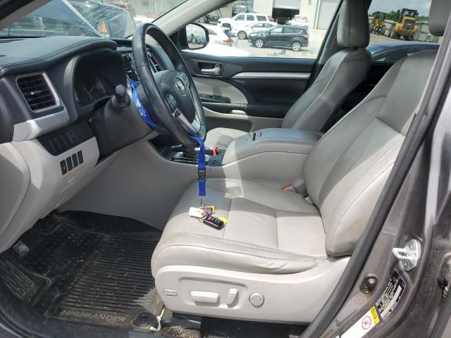 5TDJKRFH7GS287750 - 2016 TOYOTA HIGHLANDER XLE CHARCOAL photo 7