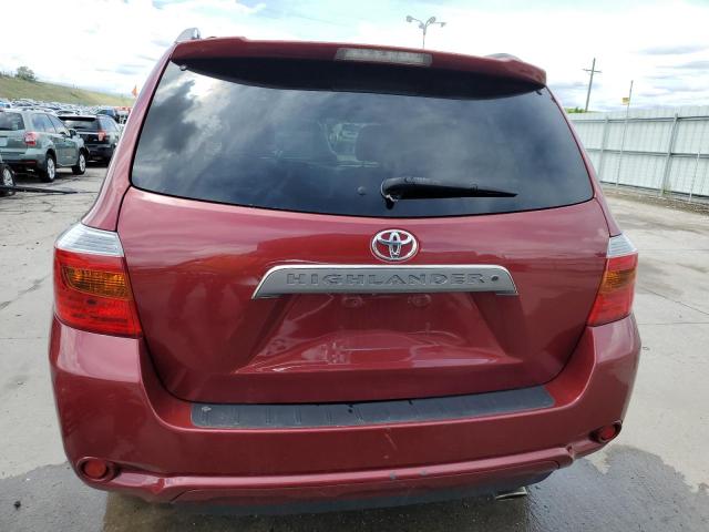 JTEES43A882019578 - 2008 TOYOTA HIGHLANDER SPORT BURGUNDY photo 6