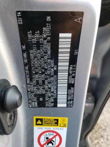 5TDJKRFHXES031339 - 2014 TOYOTA HIGHLANDER XLE Gümüş foto 13