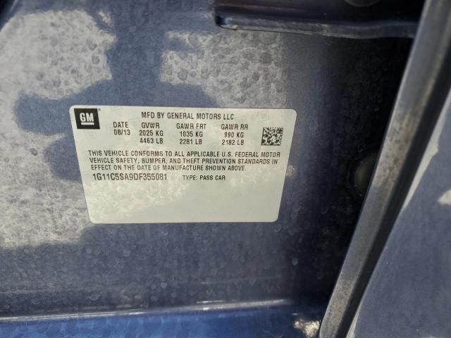 1G11C5SA9DF355081 - 2013 CHEVROLET MALIBU 1LT BLUE photo 12