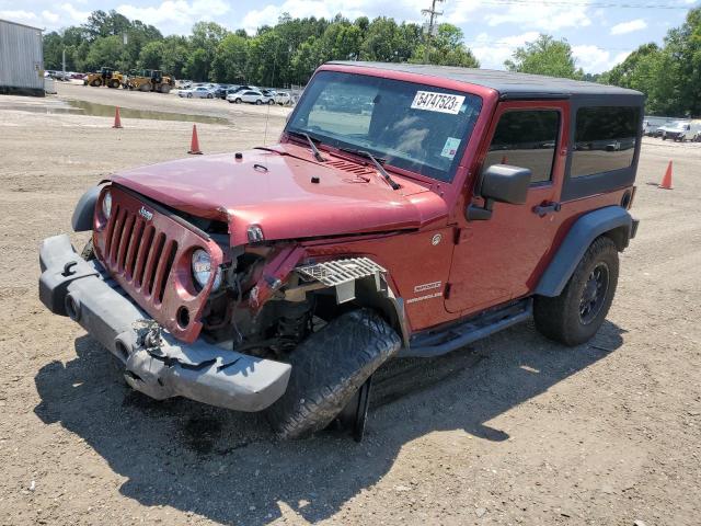 1C4AJWAG1CL253752 - 2012 JEEP WRANGLER SPORT RED photo 1