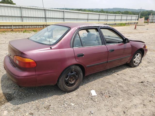 1Y1SK5283WZ408169 - 1998 CHEVROLET GEO PRIZM BASE BURGUNDY photo 3