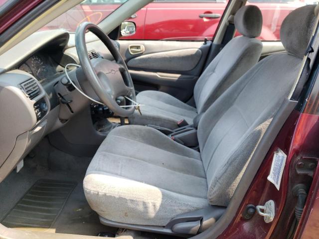 1Y1SK5283WZ408169 - 1998 CHEVROLET GEO PRIZM BASE BURGUNDY photo 7