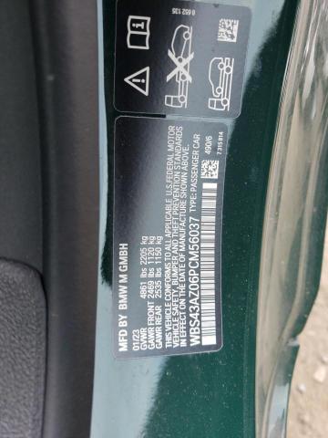 WBS43AZ06PCM56037 - 2023 BMW M4 COMPETITION GREEN photo 12