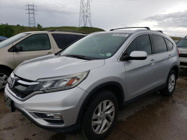 2HKRM4H79FH632026 - 2015 HONDA CR-V EXL SILVER photo 1