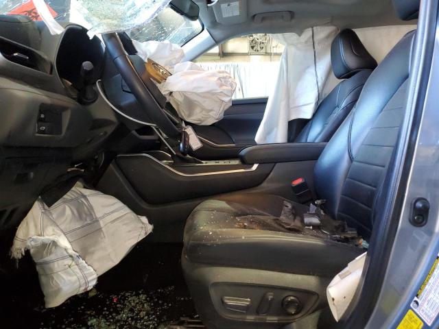 5TDHZRBH2NS208899 - 2022 TOYOTA HIGHLANDER XLE BLUE photo 7