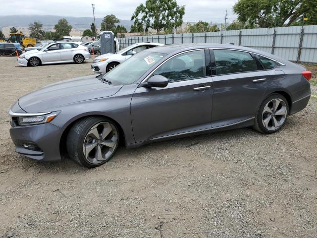 1HGCV1F93JA005233 - 2018 HONDA ACCORD TOURING GRAY photo 1