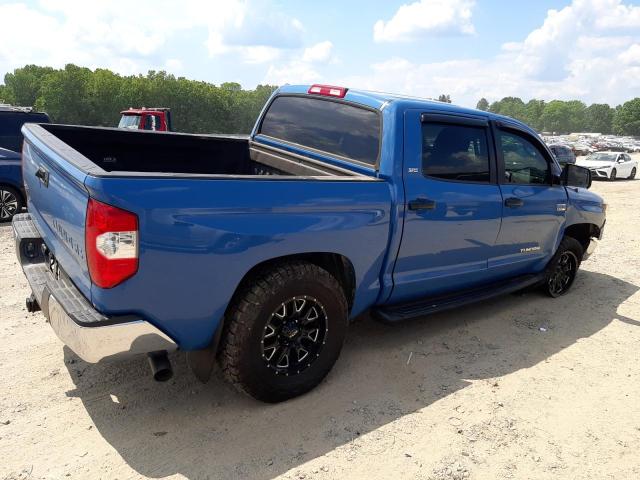 5TFDW5F18KX802514 - 2019 TOYOTA TUNDRA CREWMAX SR5 BLUE photo 3