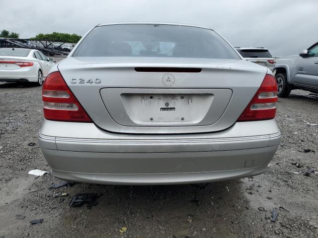 WDBRF61J12F285015 - 2002 MERCEDES-BENZ C 240 SILVER photo 6