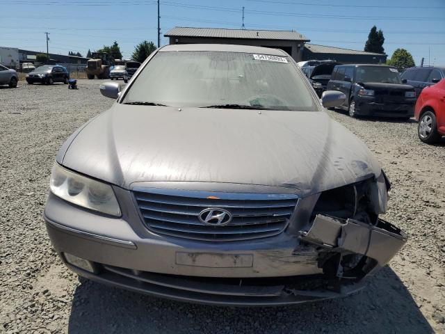 KMHFC46F07A224535 - 2007 HYUNDAI AZERA SE GRAY photo 5