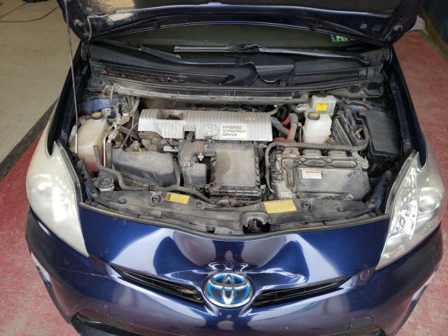 JTDKN3DUXD1725744 - 2013 TOYOTA PRIUS BLUE photo 11