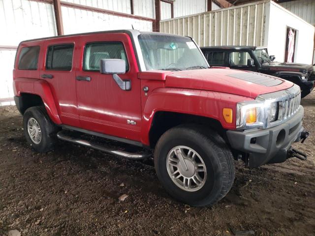 5GTDN13E478157793 - 2007 HUMMER H3 RED photo 4