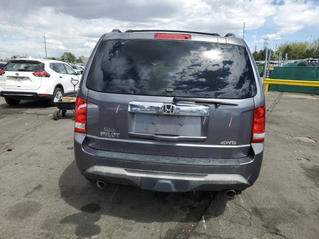 5FNYF4H5XEB009807 - 2014 HONDA PILOT EXL GRAY photo 6