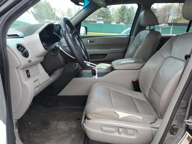 5FNYF4H5XEB009807 - 2014 HONDA PILOT EXL GRAY photo 7