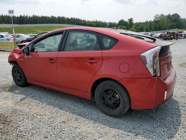 JTDKN3DUXD1705803 - 2013 TOYOTA PRIUS RED photo 2