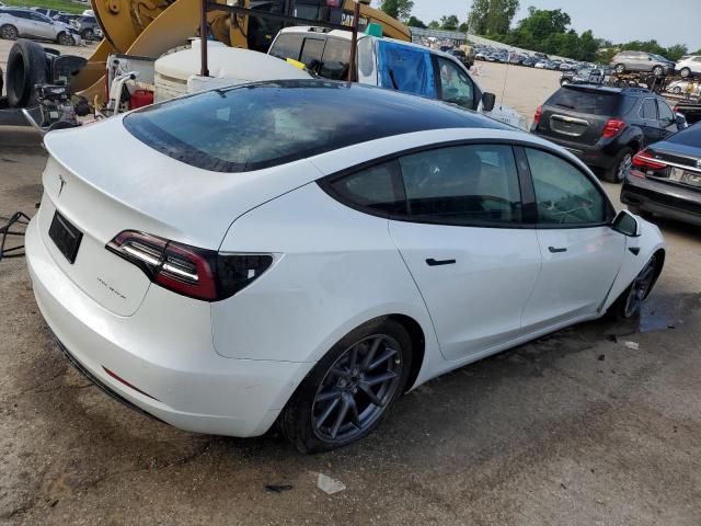 5YJ3E1EBXNF273406 - 2022 TESLA MODEL 3 WHITE photo 3