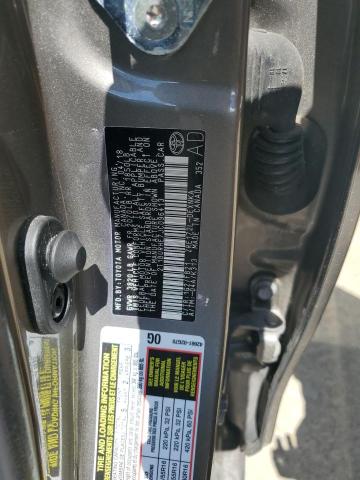 2T1BURHE7JC096413 - 2018 TOYOTA COROLLA L GRAY photo 12