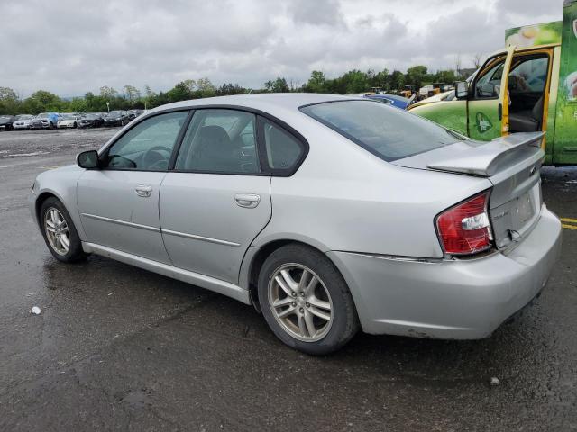 4S3BL616957222301 - 2005 SUBARU LEGACY 2.5I SILVER photo 2