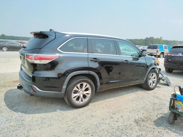 5TDKKRFH1FS057608 - 2015 TOYOTA HIGHLANDER XLE أسود صورة 3